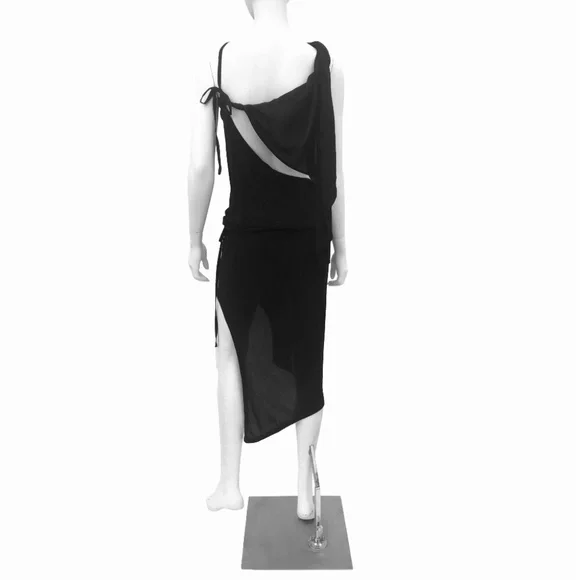 Ann Demeulemeester Asymmetrical Open Back Dress Ann Demeulemeester Asymmetrical Open Back Dress